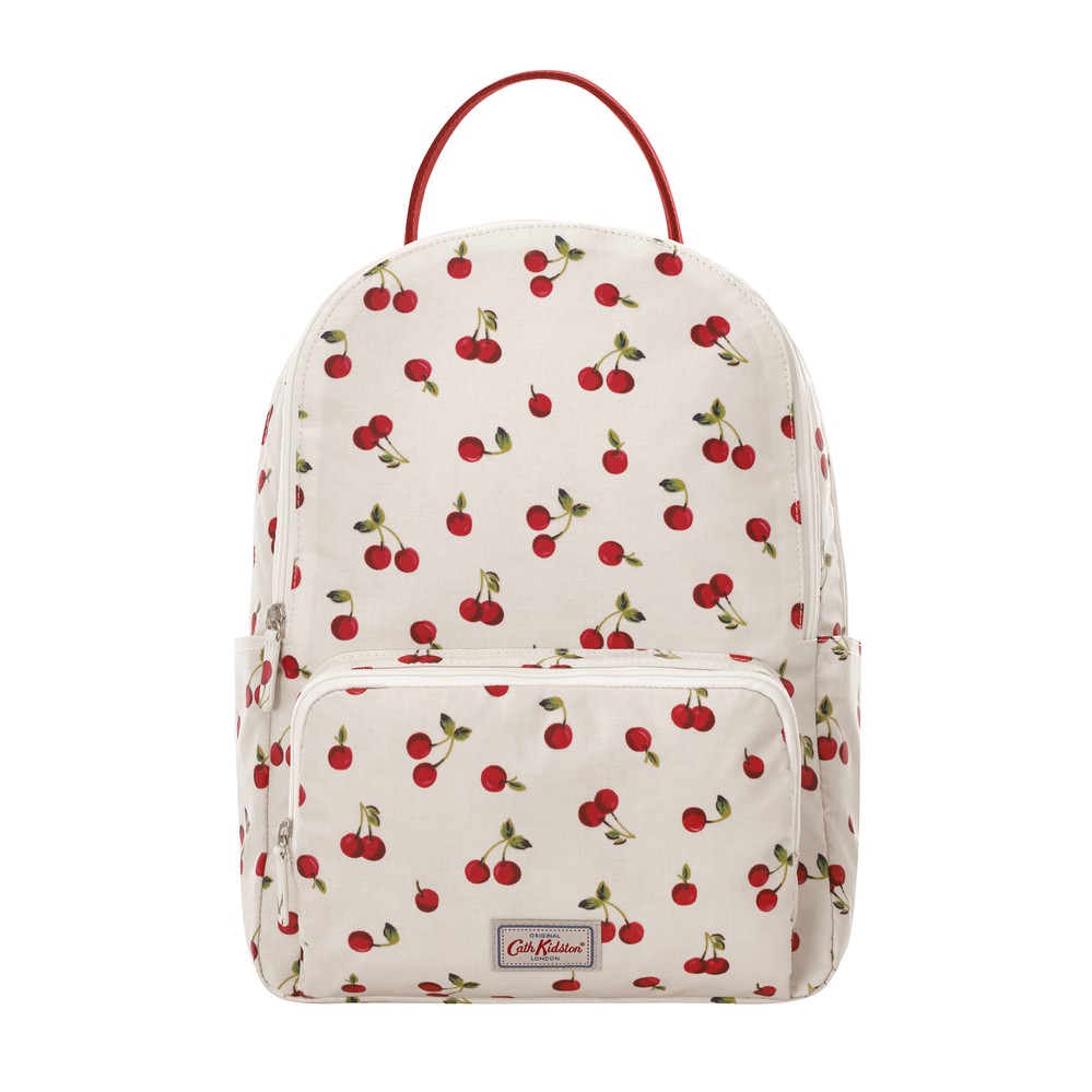 Cath Kidston - Balo Pocket Backpack Cherries - 1002195 -  Ivory