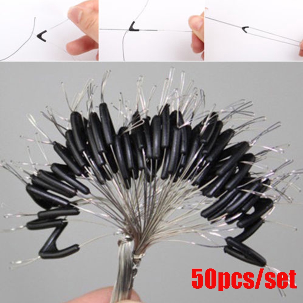 50pcs New Hot swivel space bean tying tool fishing line space bifurcation