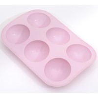 Khuôn silicone làm bánh/ socola hình tròn tiện lợi