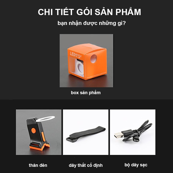 Đèn Hậu Xe Đạp LED Siêu Nét