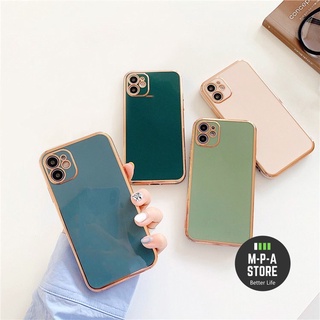 Ốp lưng CẠNH VUÔNG sang trọng LOGO TÁO MẠ VÀNG dành cho iphone 6/6plus/6splus/7/7plus/8/8plus/x/xs/11/12/13/pro/max/plus