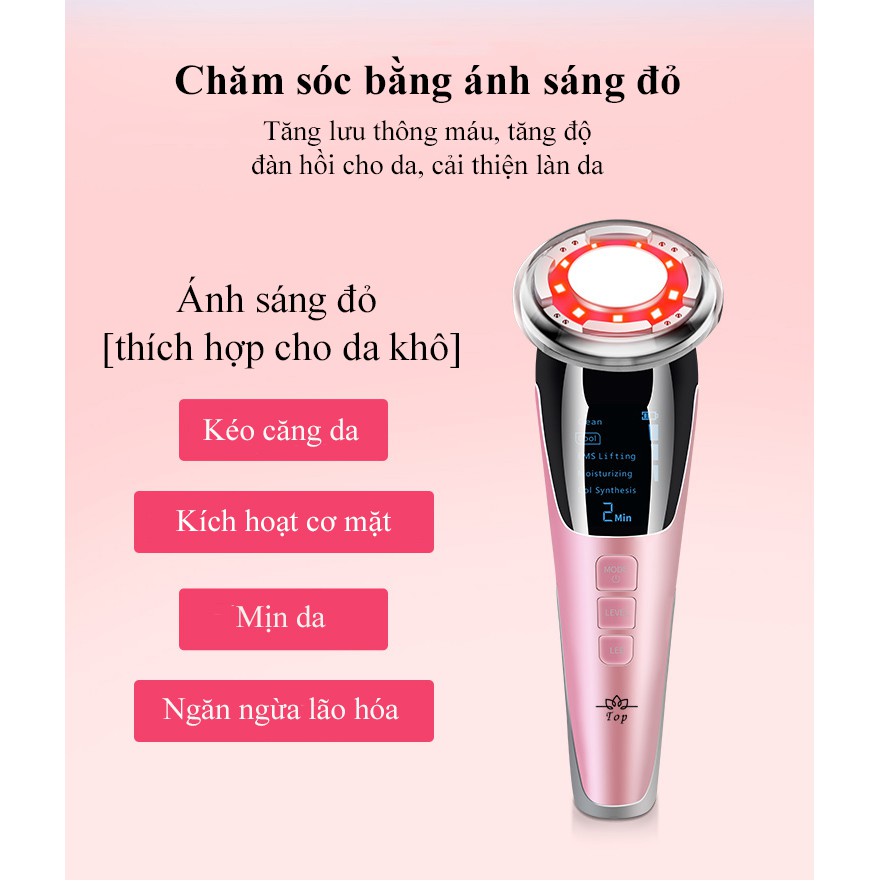 Máy Massage Mặt [FreeShip] Làm Đẹp Da Photon Nóng Và Lạnh EMS Nâng Cơ Mặt Tăng Hấp Thụ Khóa Giữ Chất  Dưỡng | BigBuy360 - bigbuy360.vn