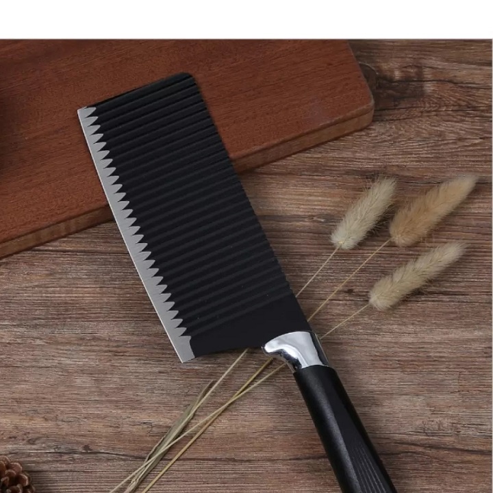 Dao đại làm bếp Nhật Bản loại 1 lưỡi thép siêu bén và cán cao su  cao cấp