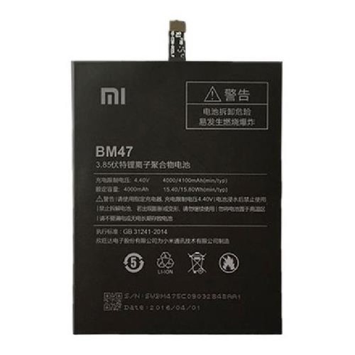 Pin Xiaomi Redmi 4X (BM47, Cell Pin 100% Zin) 4100mAh - Linh kiện