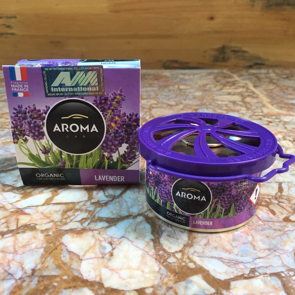 Sáp thơm khử mùi nội thất Ô Tô Aroma Car Organic Hàng Chính Hãng - Hương Lavender