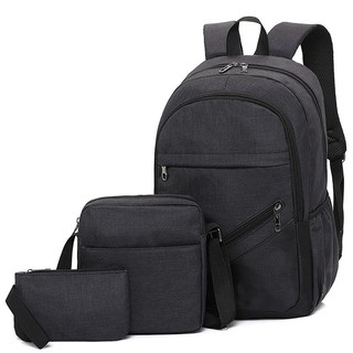 Bộ 3 món balo nam balo laptop cao cấp