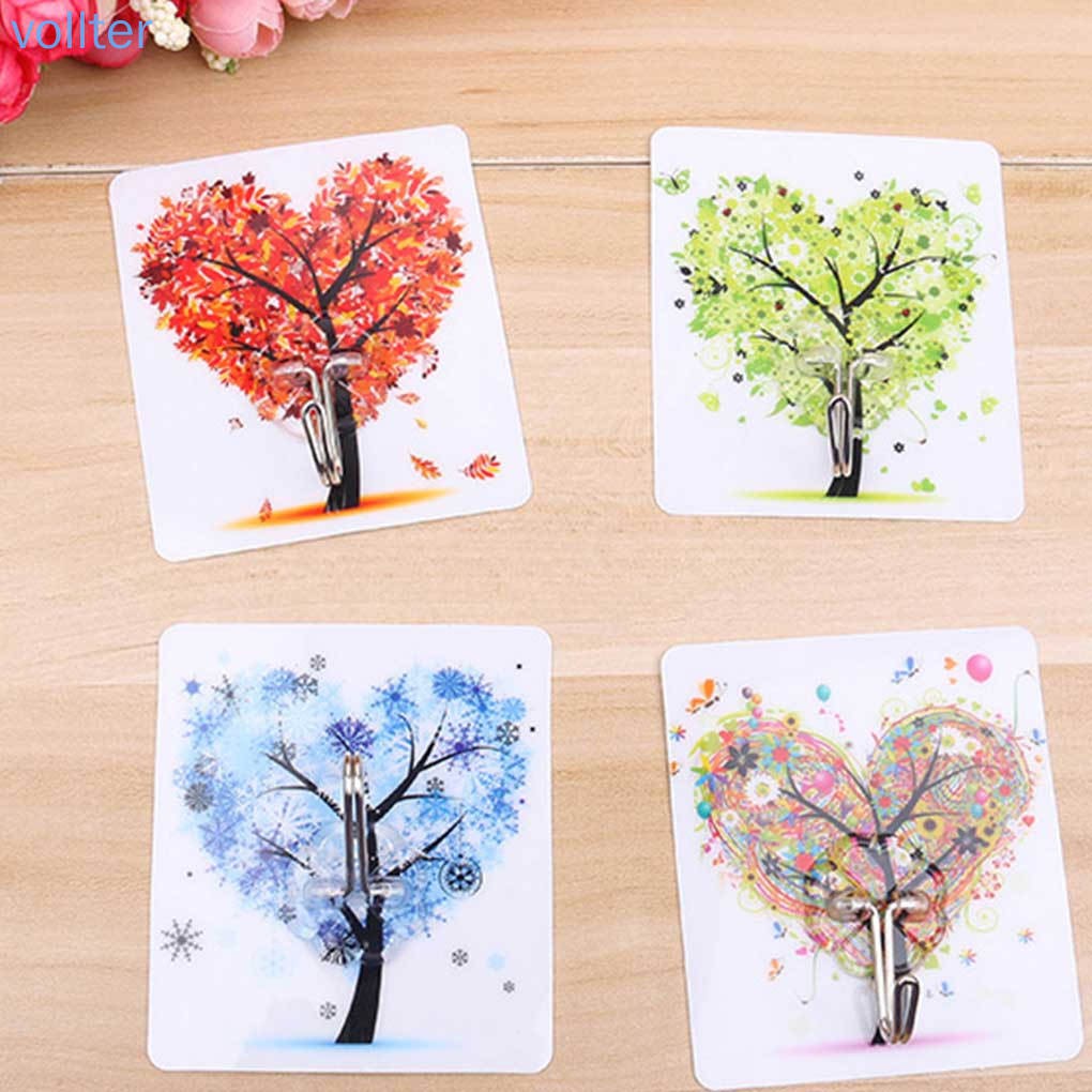 Móc treo đồ dạng dán tường nhiều hoạt tiết xinh xắn tiện dụng