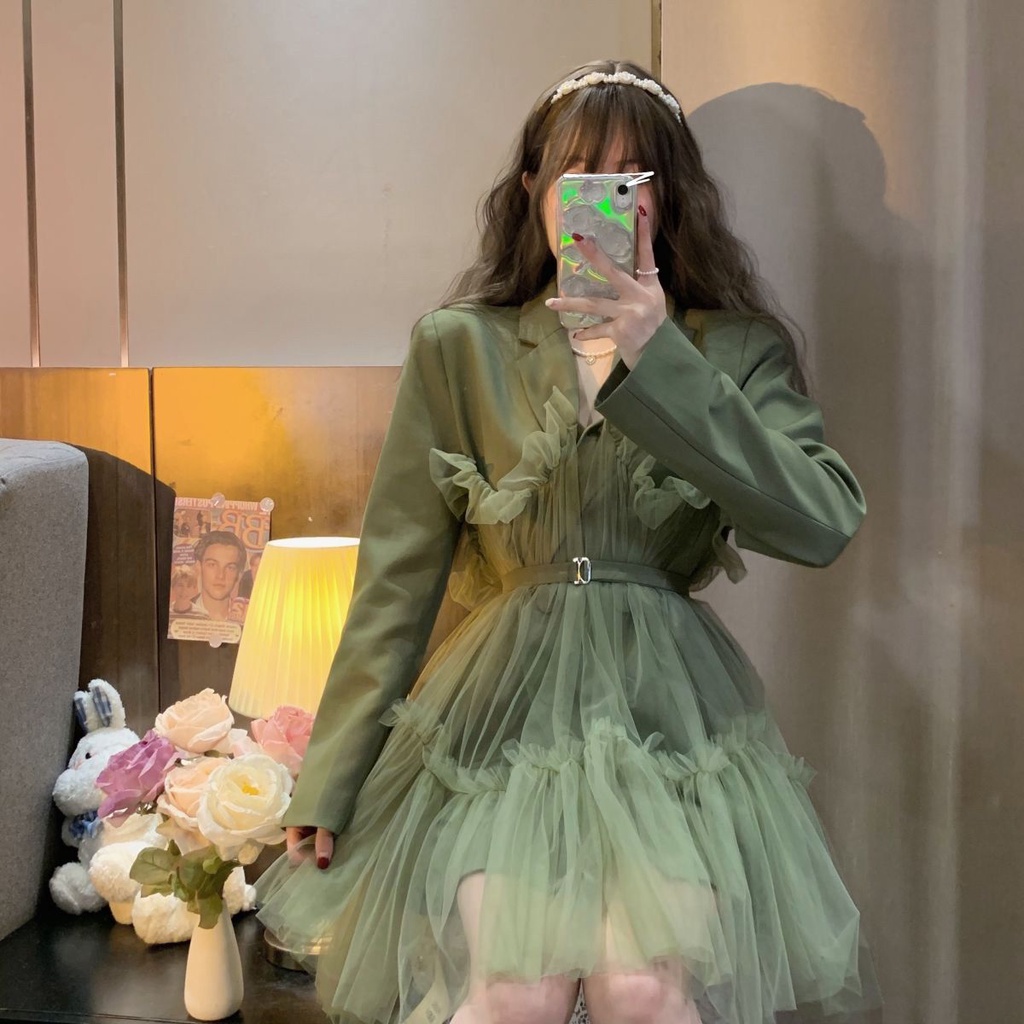 Áo Khoác Vest Tay Dài Phong Cách Hàn Quốc Thời Trang Mùa Xuân Mới 2022