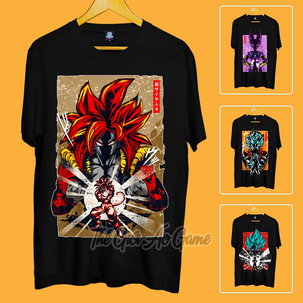 Áo dragon ball Goku nam nữ Áo phông Goku dragon ball  trắng đen form rộng unisex cotton co giãn thoáng mát