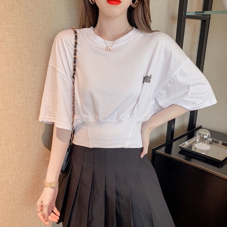 Áo thun tay ngắn dáng rộng thời trang mùa hè phong cách Hàn Quốc cho nữ