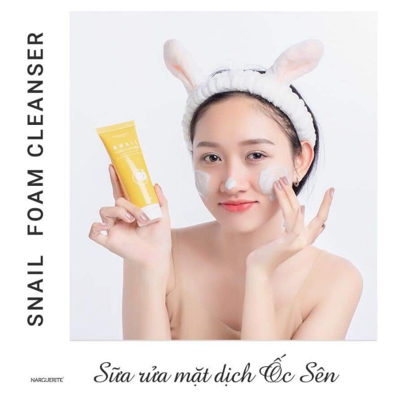 Sữa rửa mặt Snail Narguerite chiết xuất từ dịch ốc sên 120g | BigBuy360 - bigbuy360.vn
