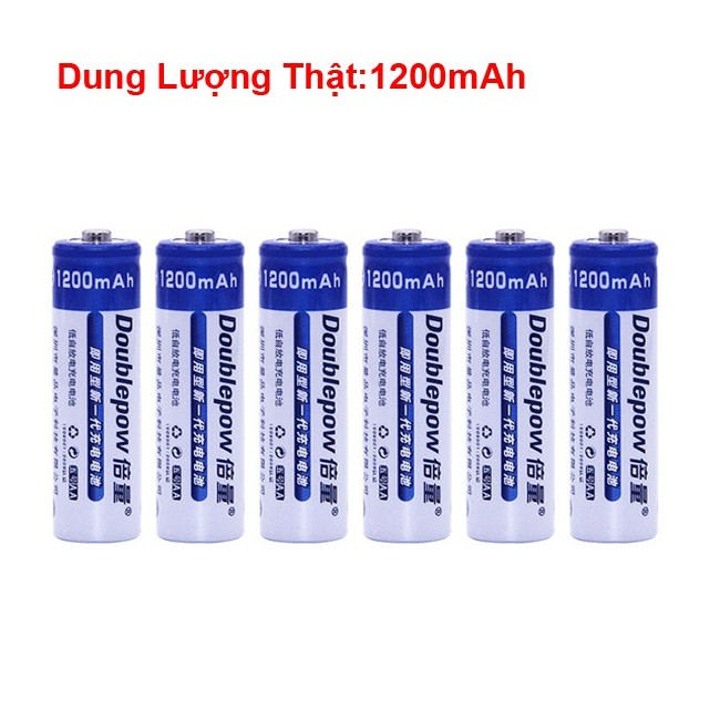 Đôi Pin sạc AA Doublepow cao cấp 1200mAh