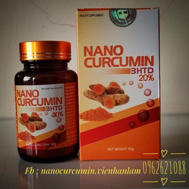 NANO CURCUMIN 3HTD 20% lọ 50g MỚI ra