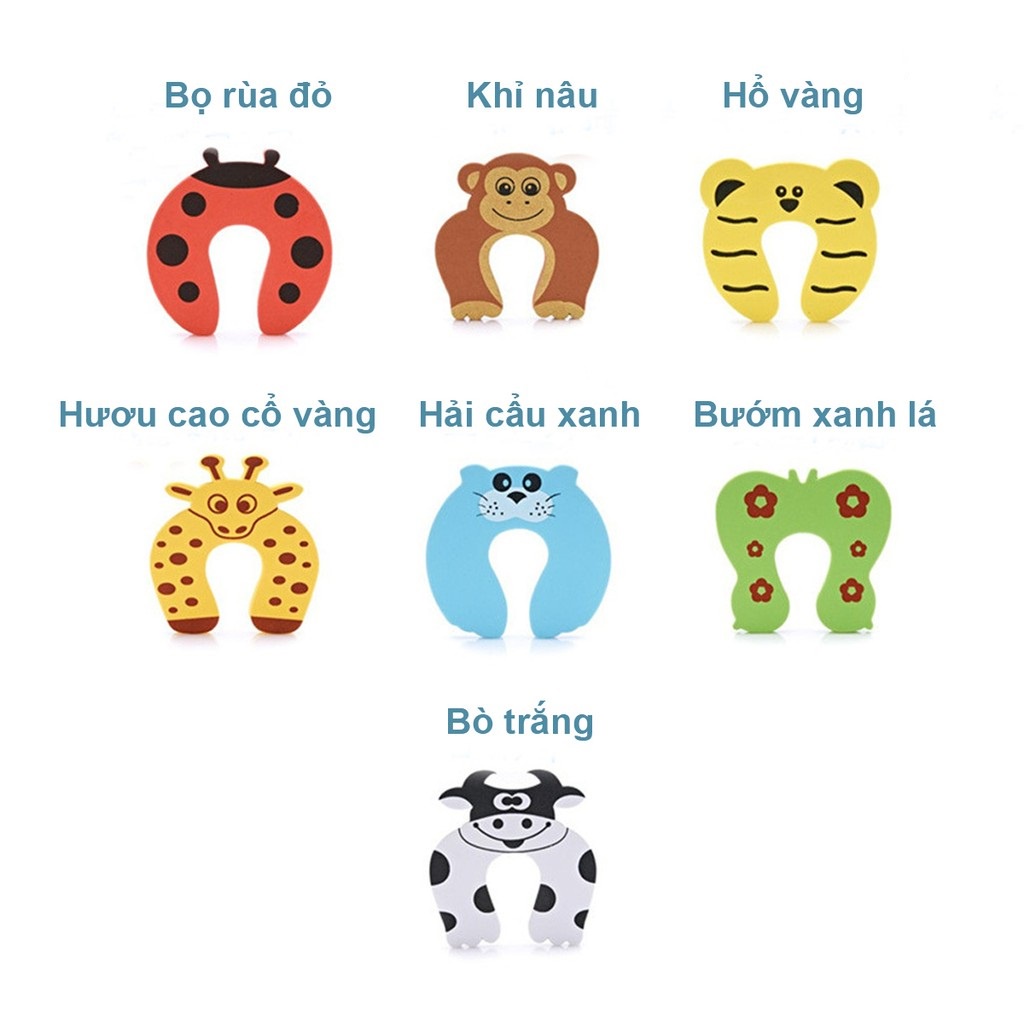 Xốp chặn cửa hình thú chống kẹt tay an toàn cho bé, tránh kẹt tay bảo vệ trẻ nhỏ