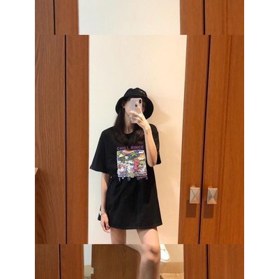 Áo thun Unisex nam nữ form rộng tay lỡ vải mềm mịn thùng carton Lisa Blackpink oversize