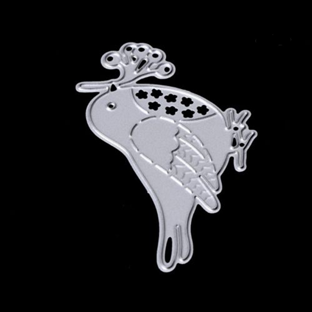 Khuôn cắt giấy làm từ kim loại hình chú chim dễ thương trang trí thủ công