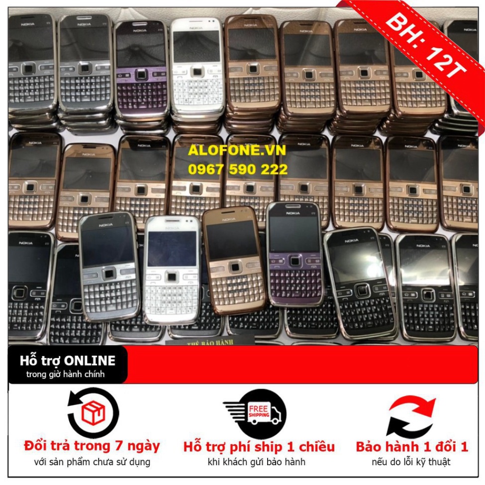 HÓT SALE Điện Thoại Nokia E72 Wifi 3G Bảo Hành 12 Tháng Chơi Game online HÓT SALE