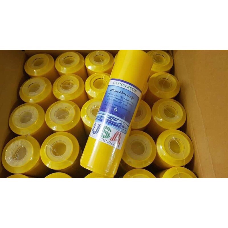 Lõi lọc cation xử lý đá vôi, canxi bảo vệ lõi Ro cho máy lọc nước gia đình. thay vào lõi số 2