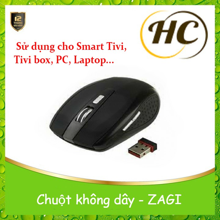 Chuột Không Dây ZAGI Đen