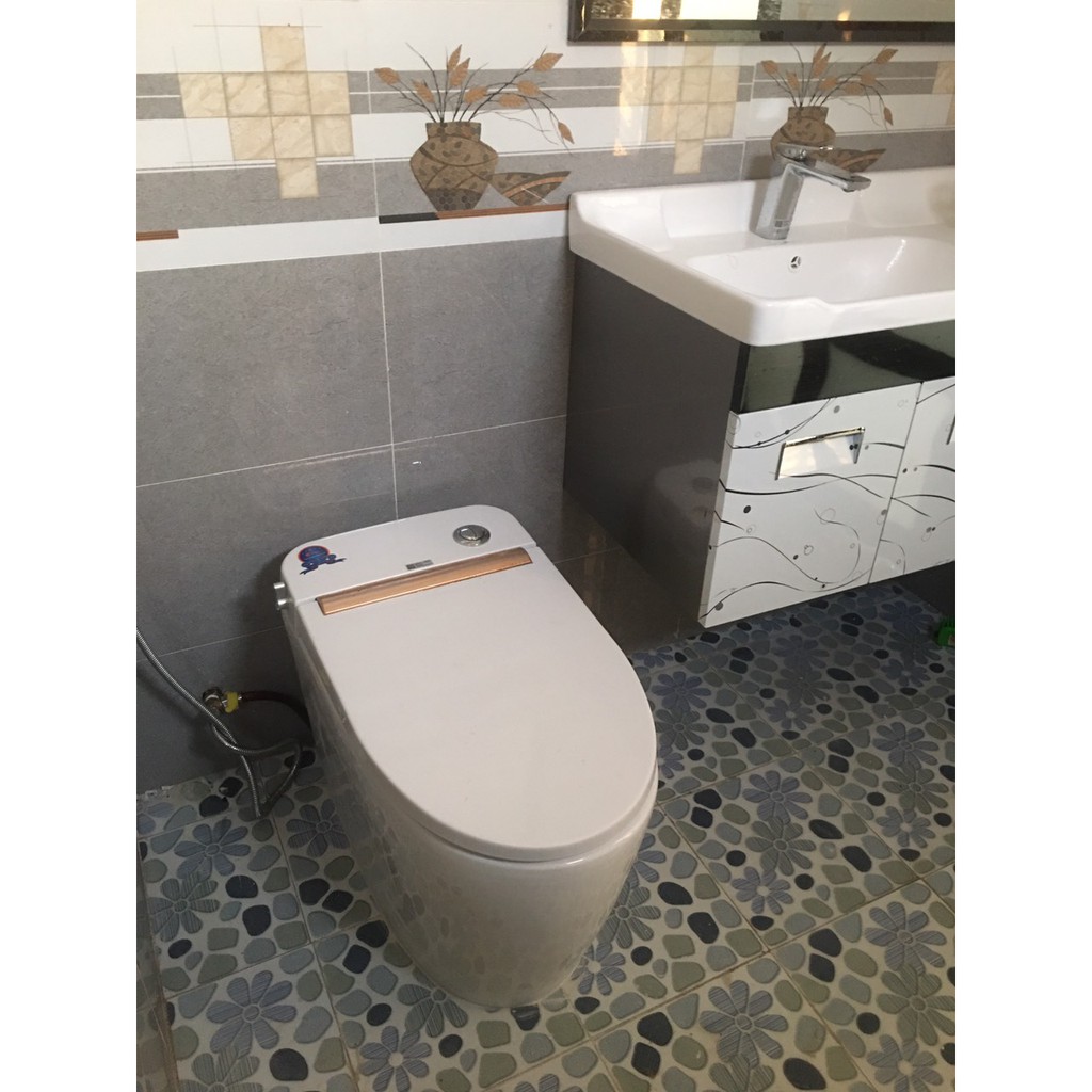 Bồn cầu thông minh tự động bệt thông minh Thiết Bị Vệ Sinh Cao Cấp smart intelligent toilet