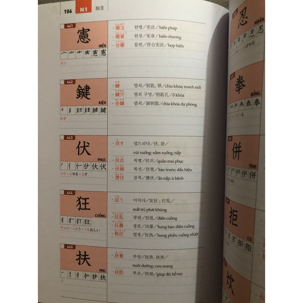 Sách gốc bản quyền - Luyện Thi Năng Lực Tiếng Nhật JLPT 1000 Chữ Hán N1 (Có kèm tấm đỏ)