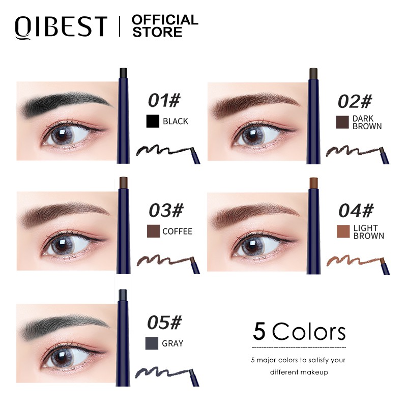 Chì Kẻ Mày Qibest Chống Thấm Nước Với 5 Màu Tùy Chọn 20g | BigBuy360 - bigbuy360.vn