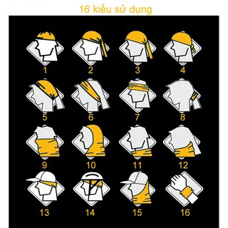 Khăn ống đầu lâu đa chức năng