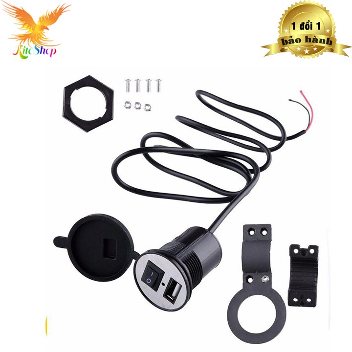 Sạc Điện Thoại Trên Xe Máy Thuận Tiện Đi Xa (đi phượt, đi chơi,... ) 5*