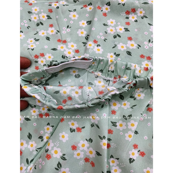 [HANNA] Đồ bầu mặc ở nhà SIZE TO TỪ 70-100kg có lưng thun điều chỉnh vải lụa mango cao cấp thoáng mát không nhăn