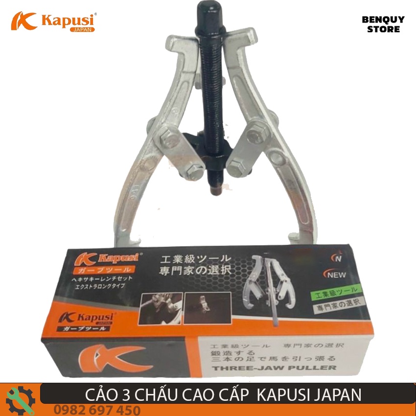 CẢO 3 CHẤU 8IN/200MM KAPUSI JAPAN-CẢO 3 CHÂN TIÊU CHUẨN NHẬT BẢN. CHẤT LIỆU THÉP CHROME VANADIUM