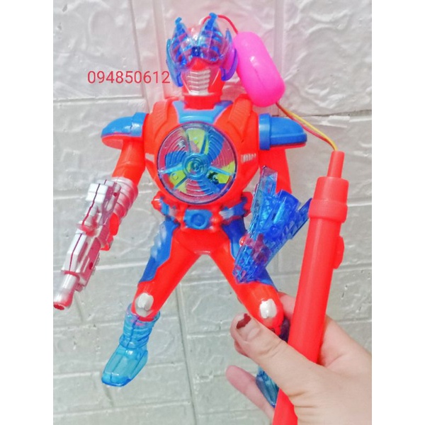 Lồng đèn trung thu hình siêu nhân có nhạc ,có đèn tặng kèm pin