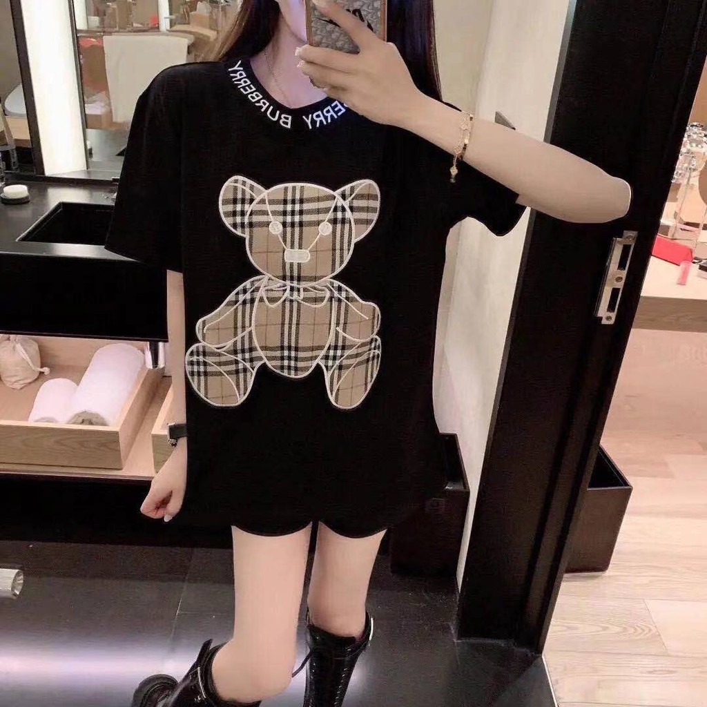 áo thun nữ gấu B.B.R cổ viền chữ hàng Quảng Châu | BigBuy360 - bigbuy360.vn