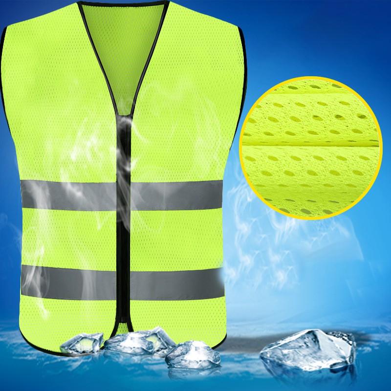 Áo huỳnh quang công trường xây dựng đường xá áo khoác an toàn áo lao động vệ sinh