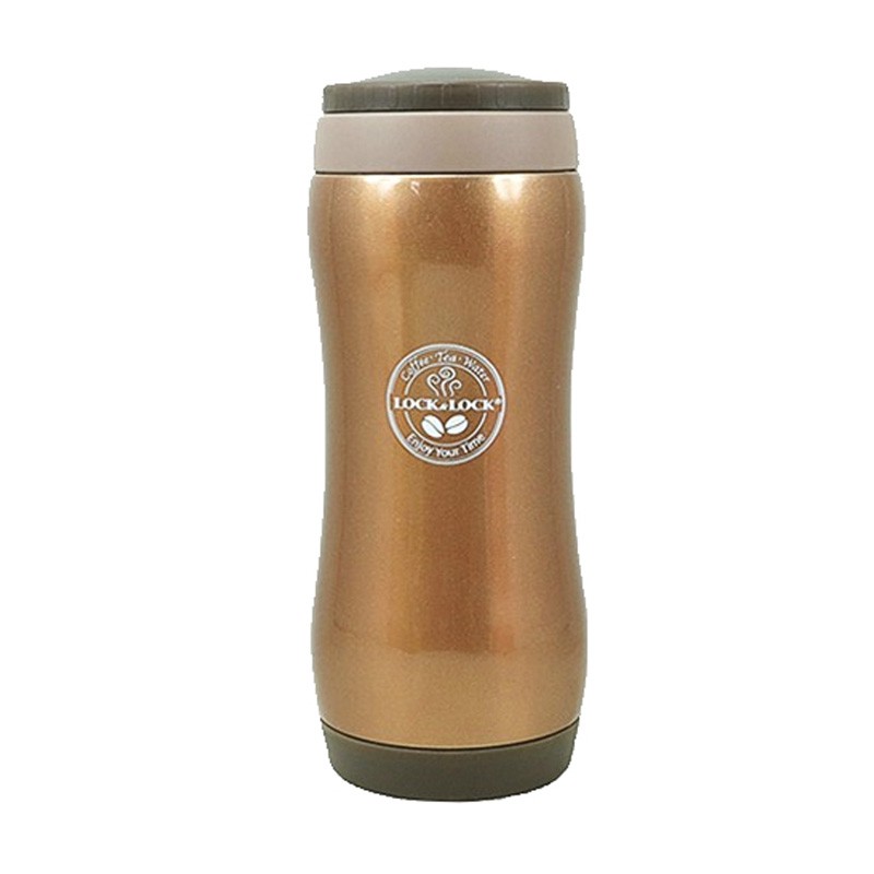 Bình Giữ Nhiệt Lock&amp;Lock Grip Tumbler (370ml) - Màu nâu [LHC801BR]