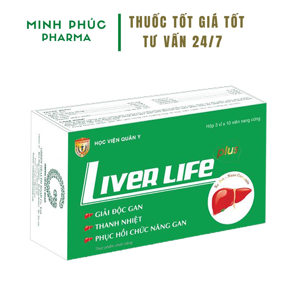 Thuốc giải độc gan Liver Life Plus - Học viện Quân Y - Thuốc bổ gan bảo vệ và phục hồi chức năng gan | BigBuy360 - bigbuy360.vn