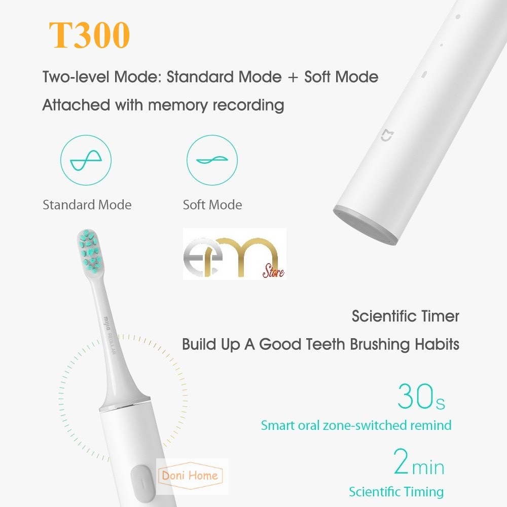BÀN CHẢI ĐIỆN Xiaomi Mijia Sonic T300|T100 SẠC PIN