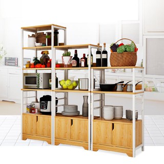 Kệ nhà bếp 2 có ngăn tủ D4157 (60x34x80) - Kệ bếp - kệ lò vi sóng