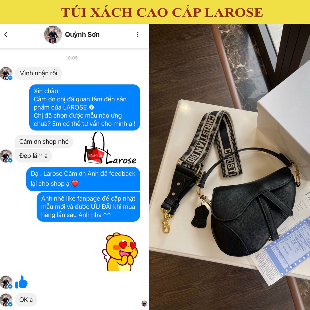 Túi Nữ Cao Cấp xách tay đeo chéo sang chảnh Dáng Yên Ngựa L01039 LAROSE