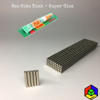 10 Viên Nam Châm Mod Rubik Kèm Keo - Nam Châm N50 N52
