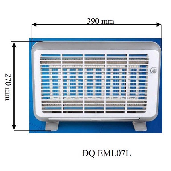 đèn bắt muỗi Điện Quang ĐQ EML07L ( 390x55x270mm )