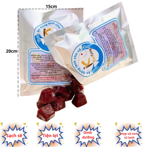 Trùng huyết KIM CƯƠNG_COMBO 5gói/kg_thức ăn chăm sóc cho cá cảnh_an toàn bể cá_thú vui thủy sinh_trùn vĩ_guppy_koi.