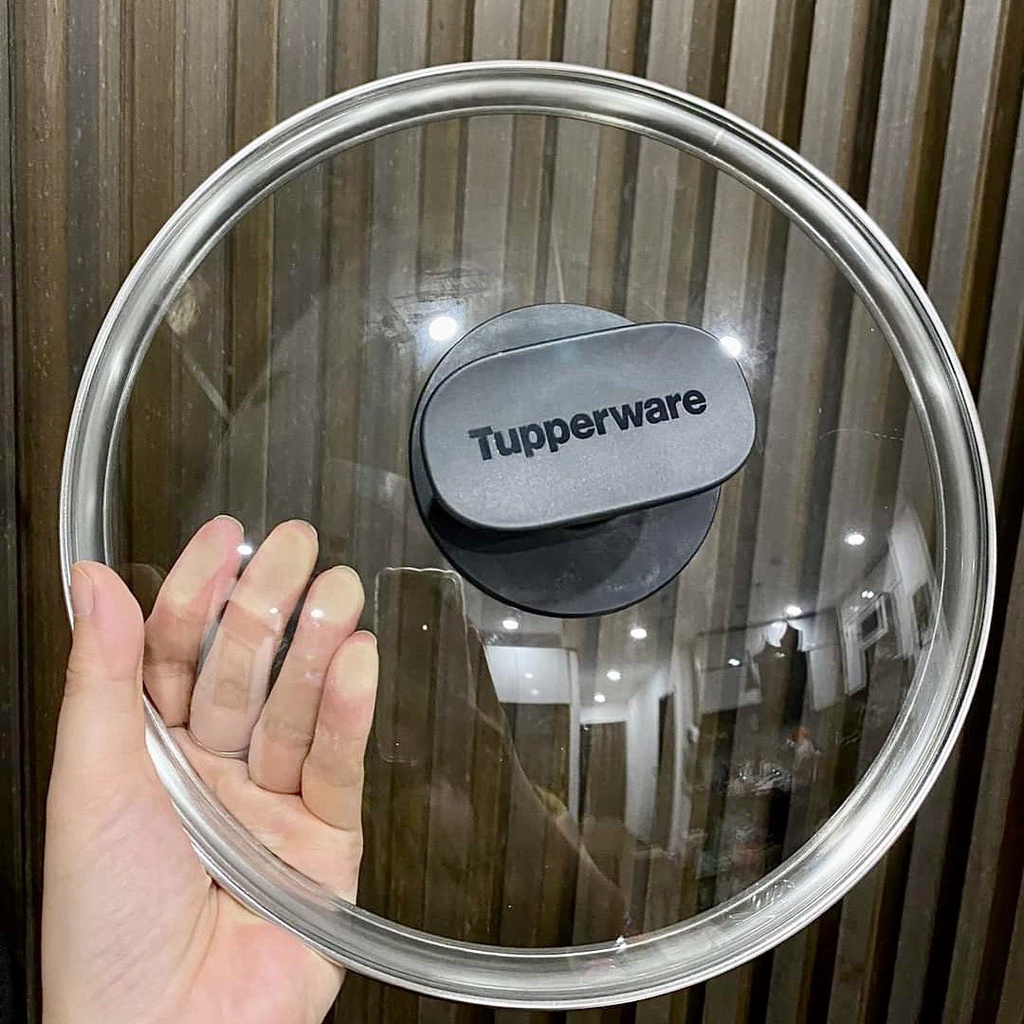 Chảo Tupperware Universal Cookwave Frypan 24cm, nắp kính cường lực - Bảo hành 3 năm