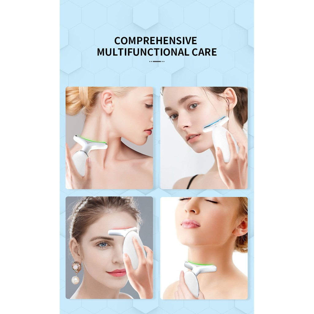 Thiết bị làm đẹp cổ ANLAN loại bỏ nếp nhăn làm săn chắc vùng da quanh cổ hiệu quả tiện lợi