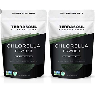 Bột tảo lục Chlorella hữu cơ Terrasoul 170g