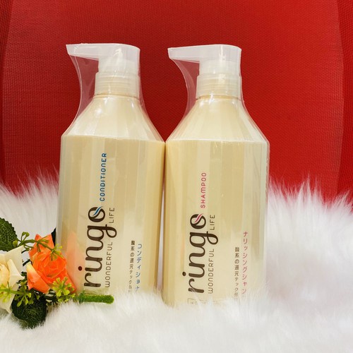 Cặp Dầu Gội Xả RINGO Dưỡng Ẩm, Phục Hồi Siêu Mềm Mượt Hương Nước Hoa 750ml Hàng Chính Hãng Cao Cấp Nhật Bản
