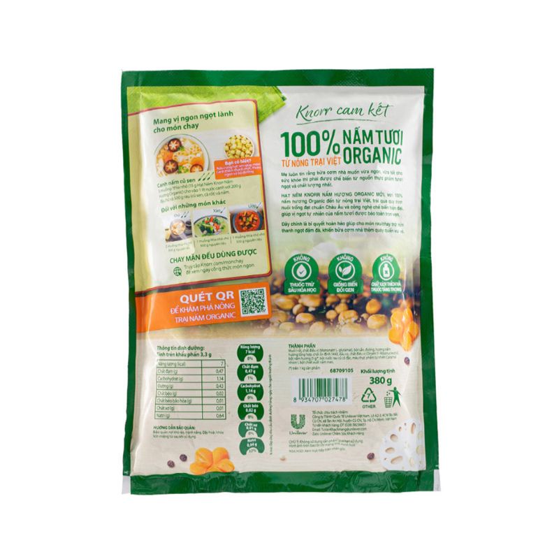 Hạt nêm nấm hương Knorr gói 380g