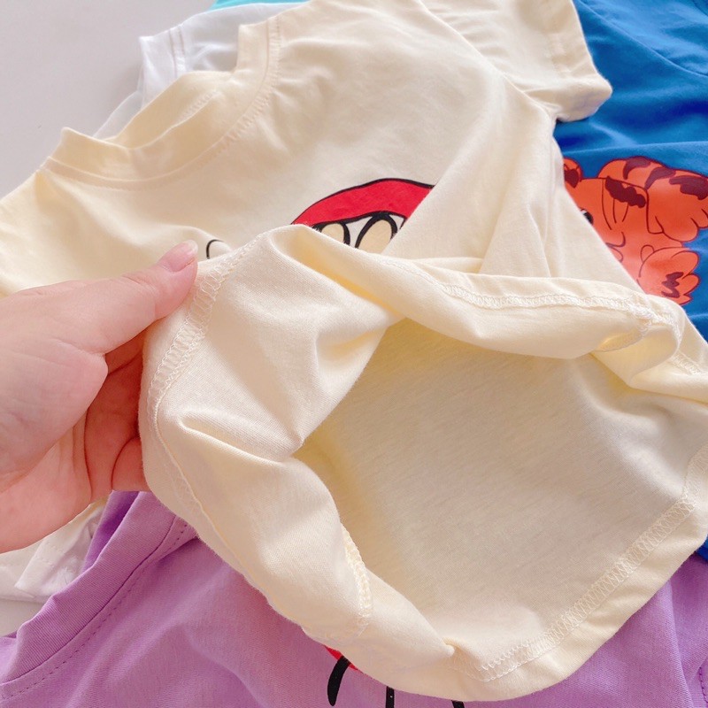 [ẢNH THẬT] Áo phông cộc tay chất cotton lạnh cho bé 8-25kg
