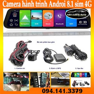Camera hành trình androi 8.1 sim 4g 10 inch