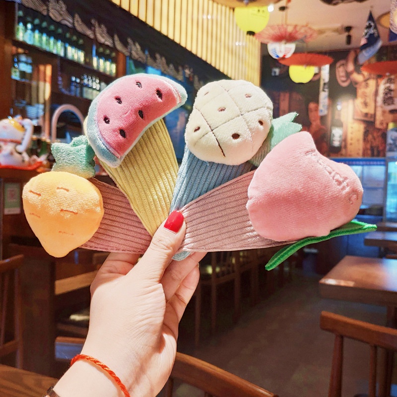 Kẹp tóc BB TENDER AFTERNOONS kiểu búp bê hoạt hình nhồi bông xinh xắn cho nữ