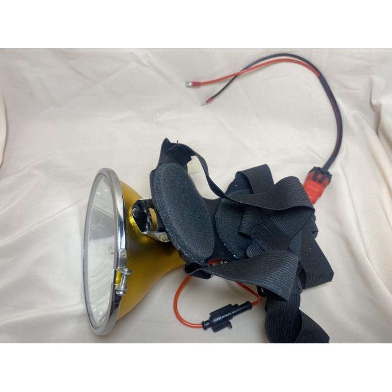 Đèn đội đầu kẹp bình ác quy 12V chiếu xa 1000M bóng Xenon